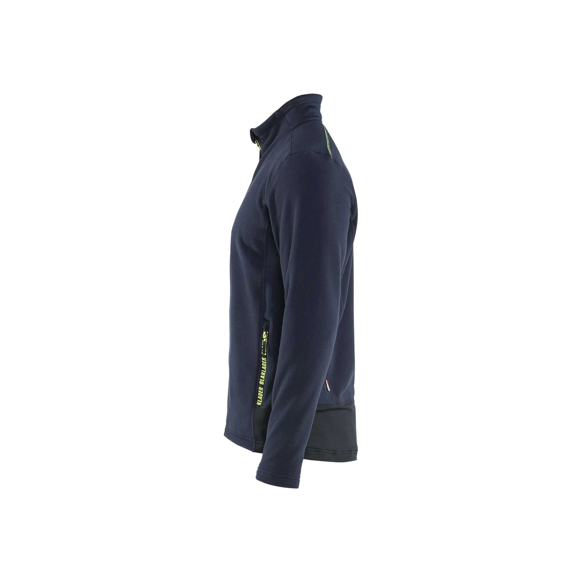 BLAKLADER 47651010 Microfleece Jacket Hi Vis Reflective Work Jacket MEN - Antipilling